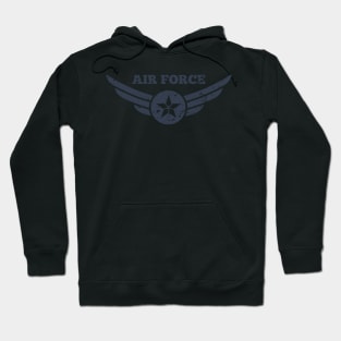 Air Force Vintage Insignia Star and Wings Hoodie